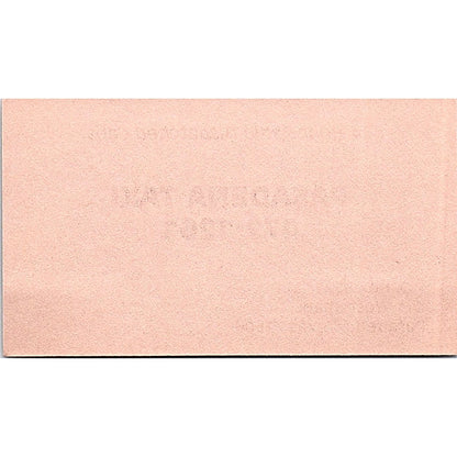 Pasadena Taxi 311 West Shaw Pasadena TX Vintage Business Card SC9-B6