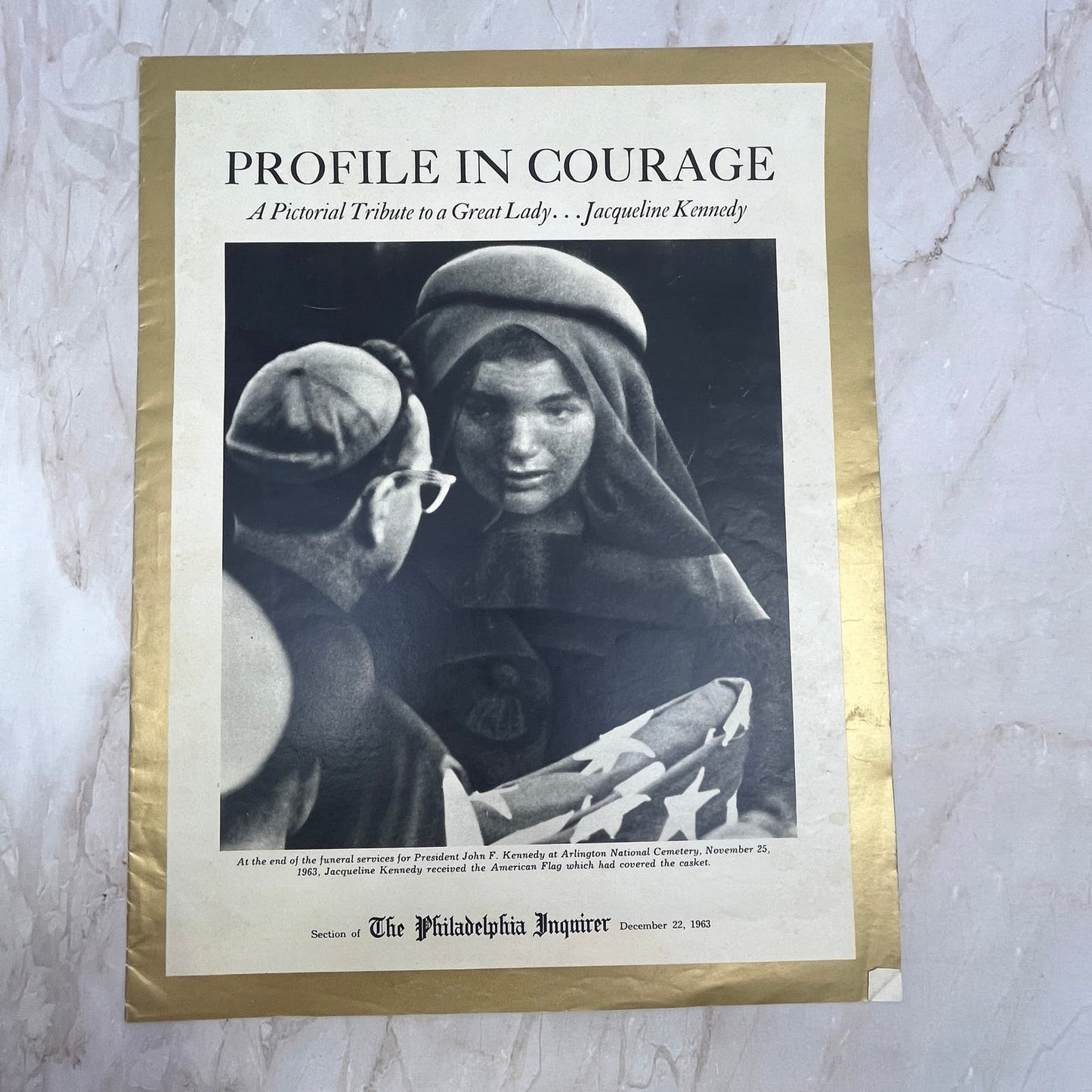 Philadelphia Inquirer 1963 Pictorial Tribute JFK Jacqueline Kennedy FL6-1
