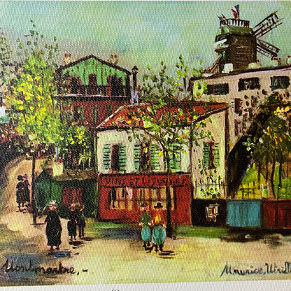 Montmartre by Maurice Utrillo Lithograph Art Print 9x12 V8