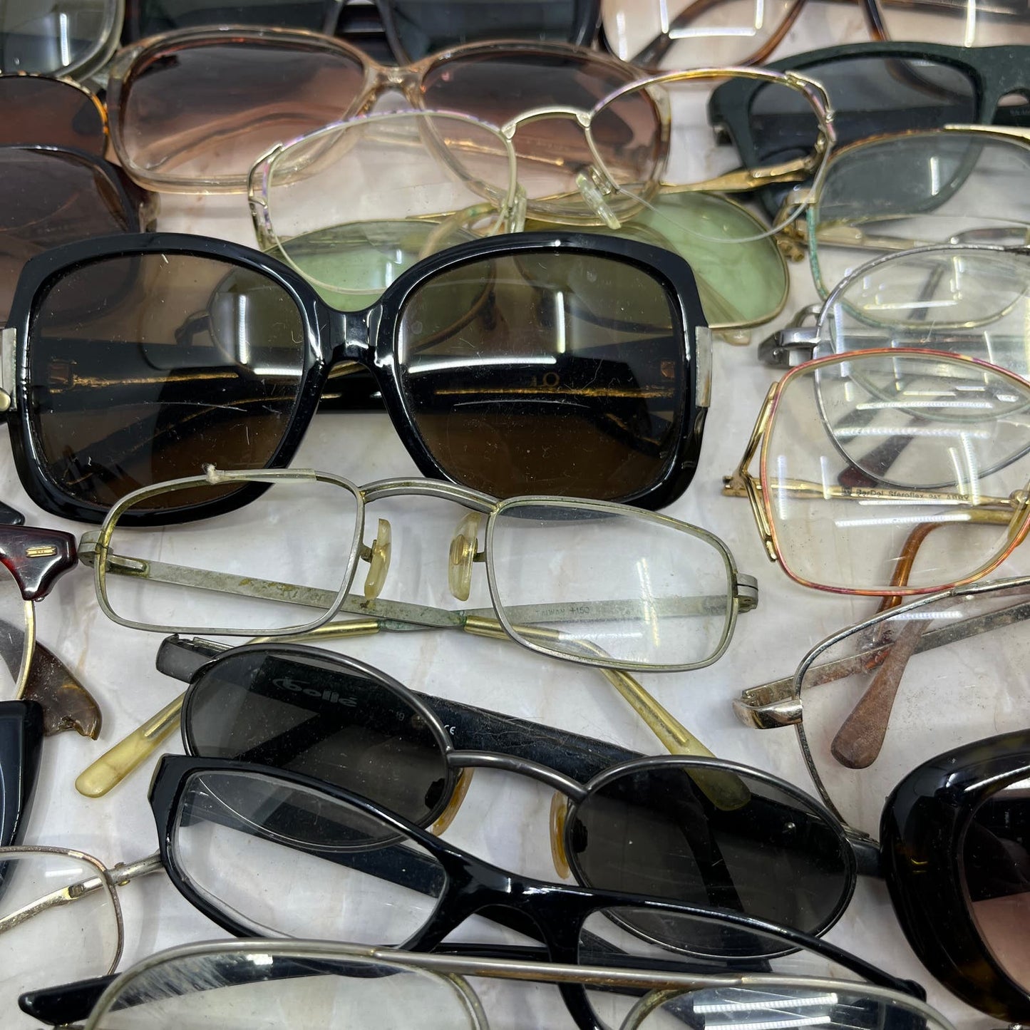 HUGE Lot of Vintage Eyeglasses Sunglasses Frames For Parts or Repair TE9