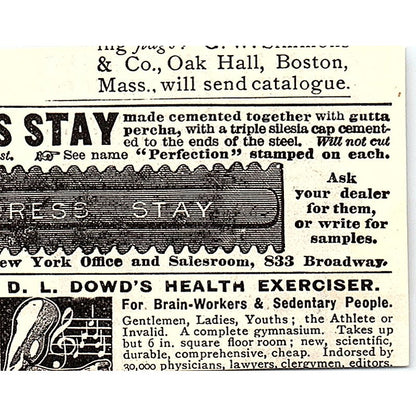 Geo. H. Stahl Excelsior Incubator Quincy IL 1892 Ad AG2-S26