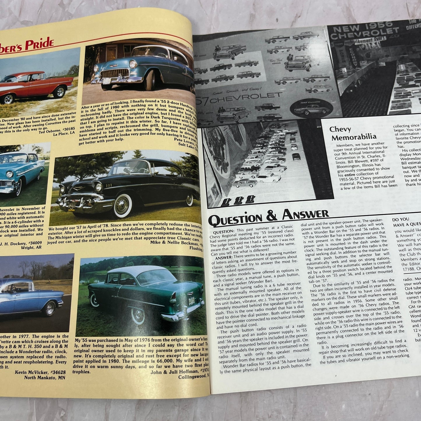 Differential & Rear Bearing - '55, '56, '57 Classic Chevy World - May 1983 M29