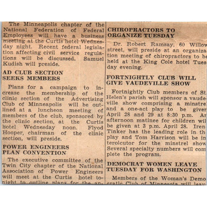 Atkinson's Library Book Sale 3x4 1935 Minneapolis Journal Advertisement AE7-H1