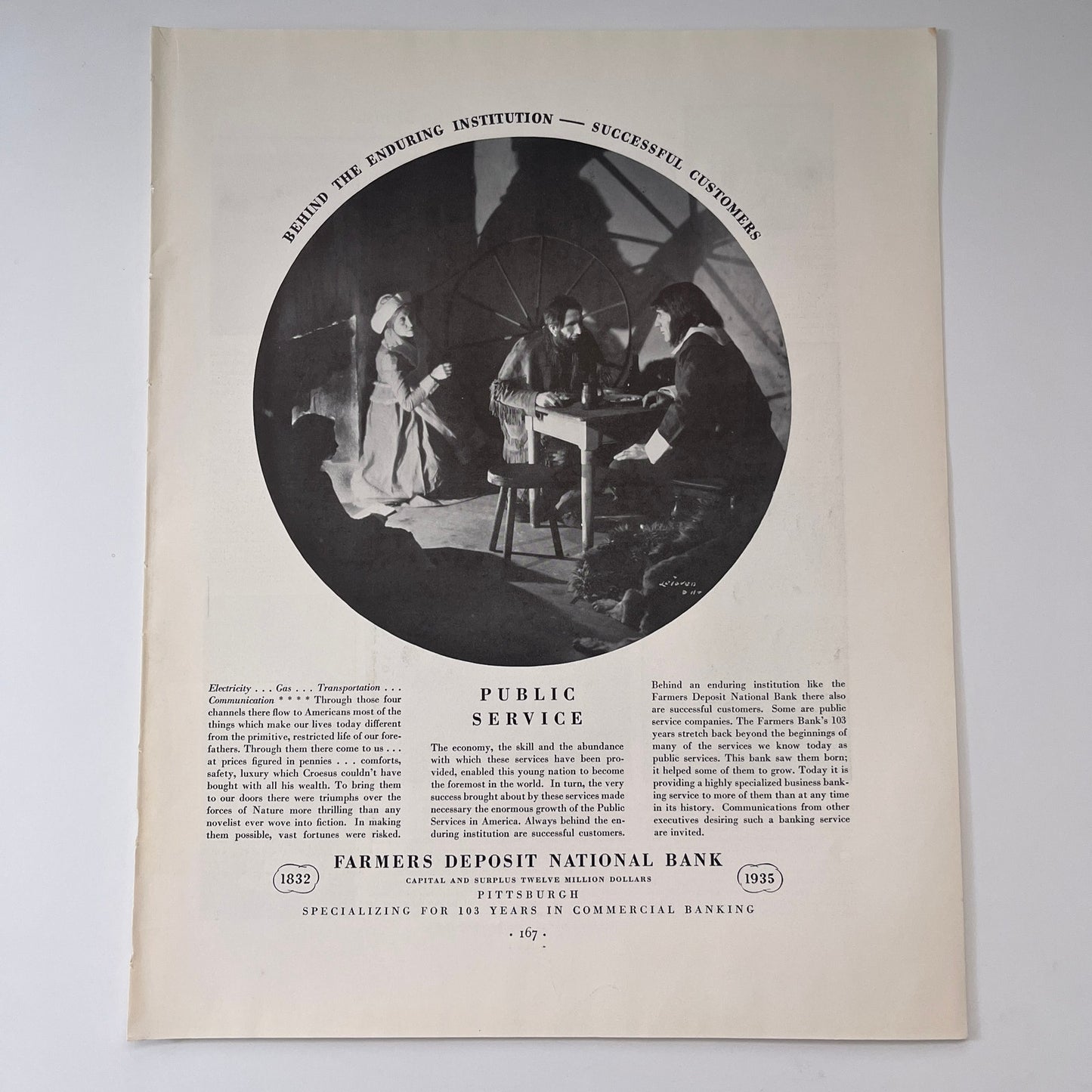 Farmers Deposit National Bank Pittsburgh PA 1935 Ad V1-4