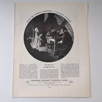 Farmers Deposit National Bank Pittsburgh PA 1935 Ad V1-4