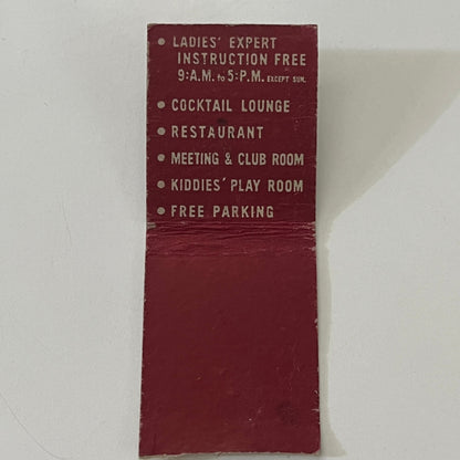 Lawrence Bowl Bowling Alley 1820 Lawrence Ave Indianapolis Matchbook AI9-M28
