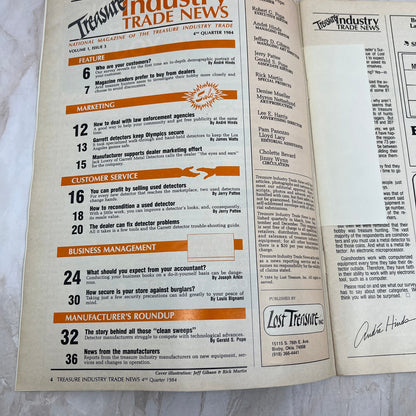1984 4th Quarter - Treasure Industry Trade News Magazine - Treasure Hunting M18