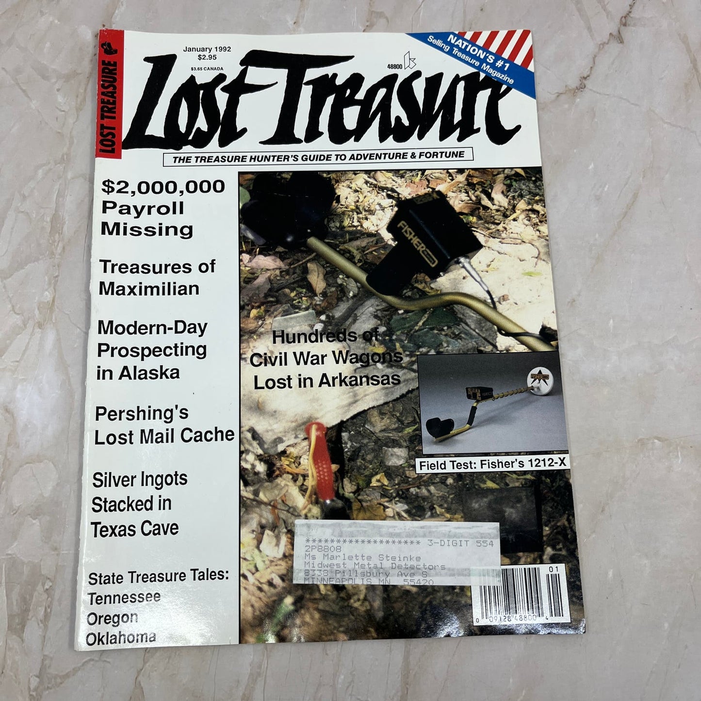 1992 Jan - Lost Treasure Magazine - Treasure Hunting Gold Prospecting M14