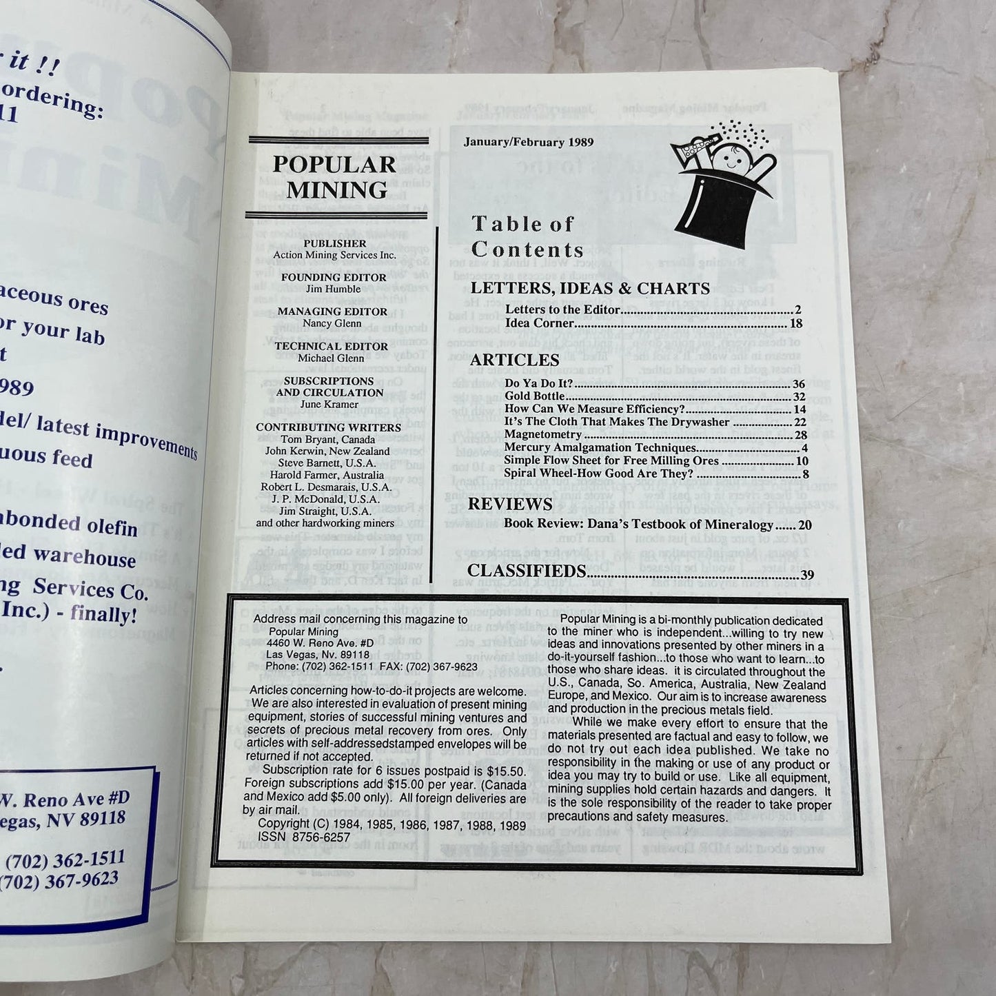 1989 Feb - Popular Mining Magazine - Treasure Hunting Gold Prospecting M19