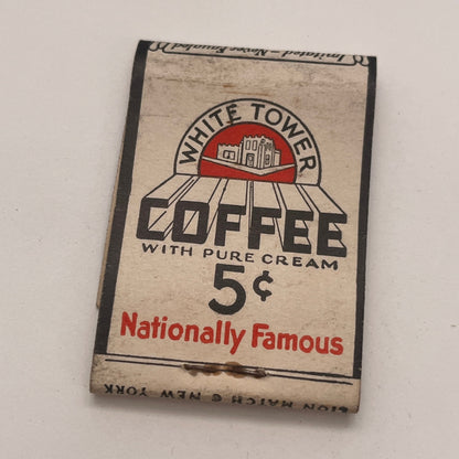 White Tower Hamburgers Vintage Matchbook Cover TB8-MB2-4