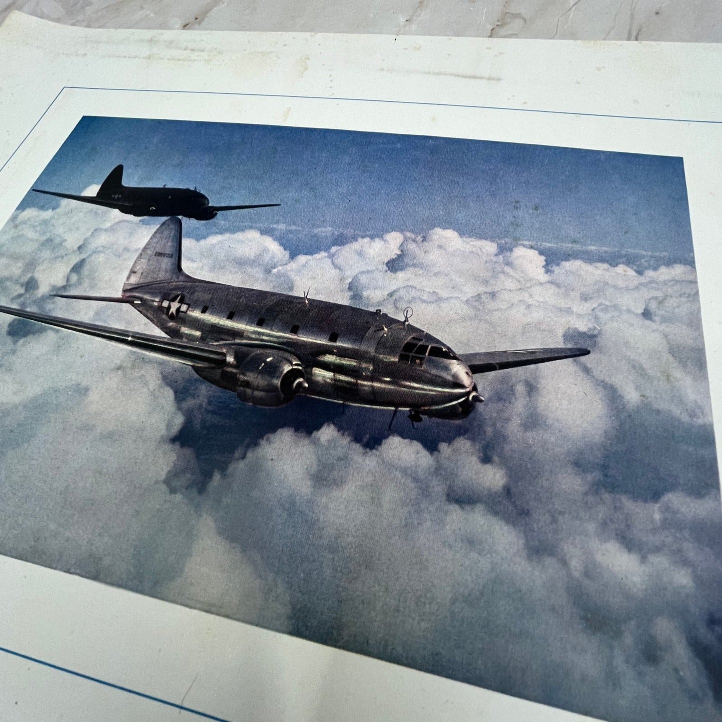 The Curtiss C46 Commando Vintage Print 10.5x13 FL6-4