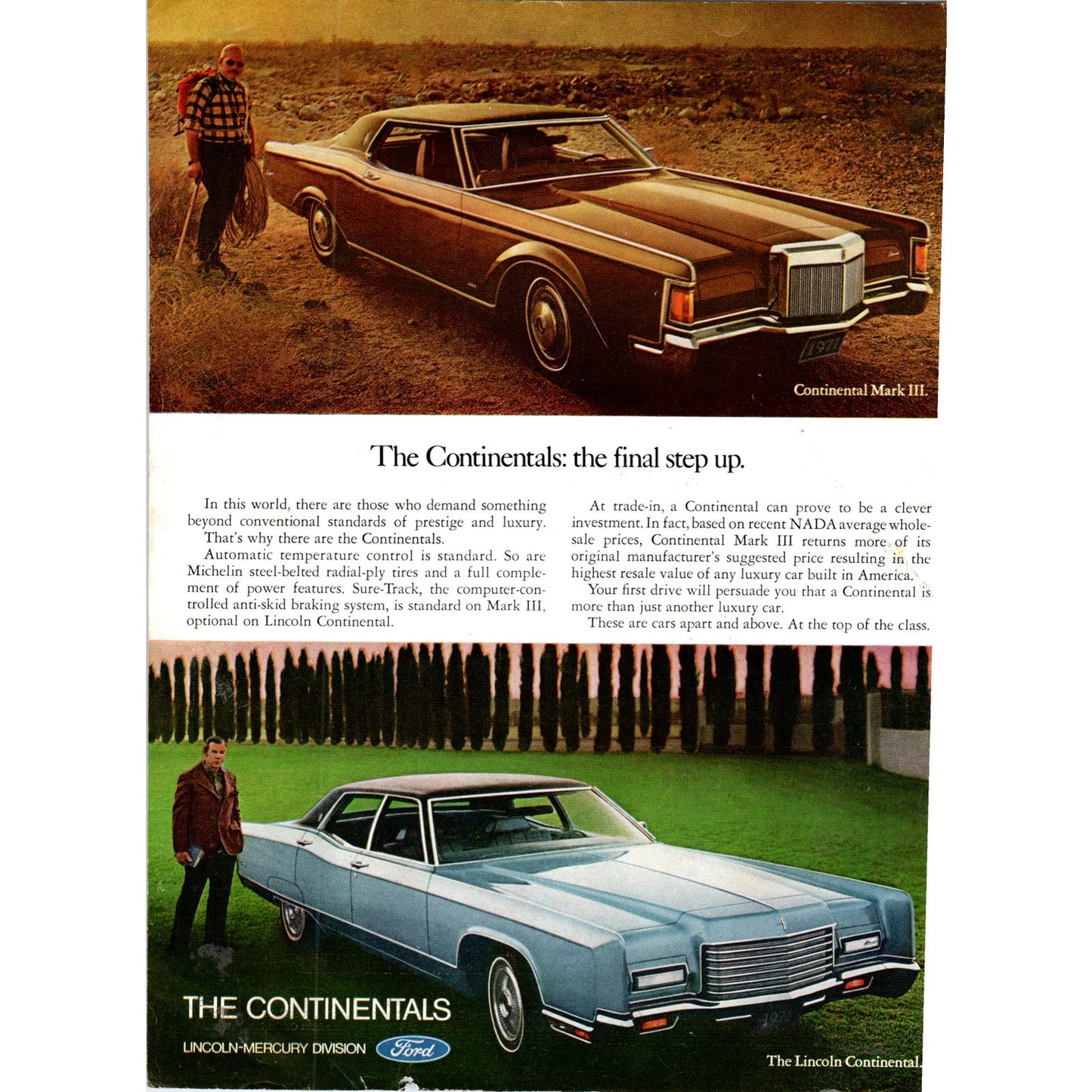 Lincoln Continental Mark III Automobile Car - Vintage Magazine Ad D20