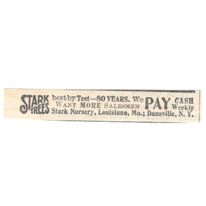 Stark Trees Stark Nursery Louisiana MO 1905 Magazine Ad AF1-NES1
