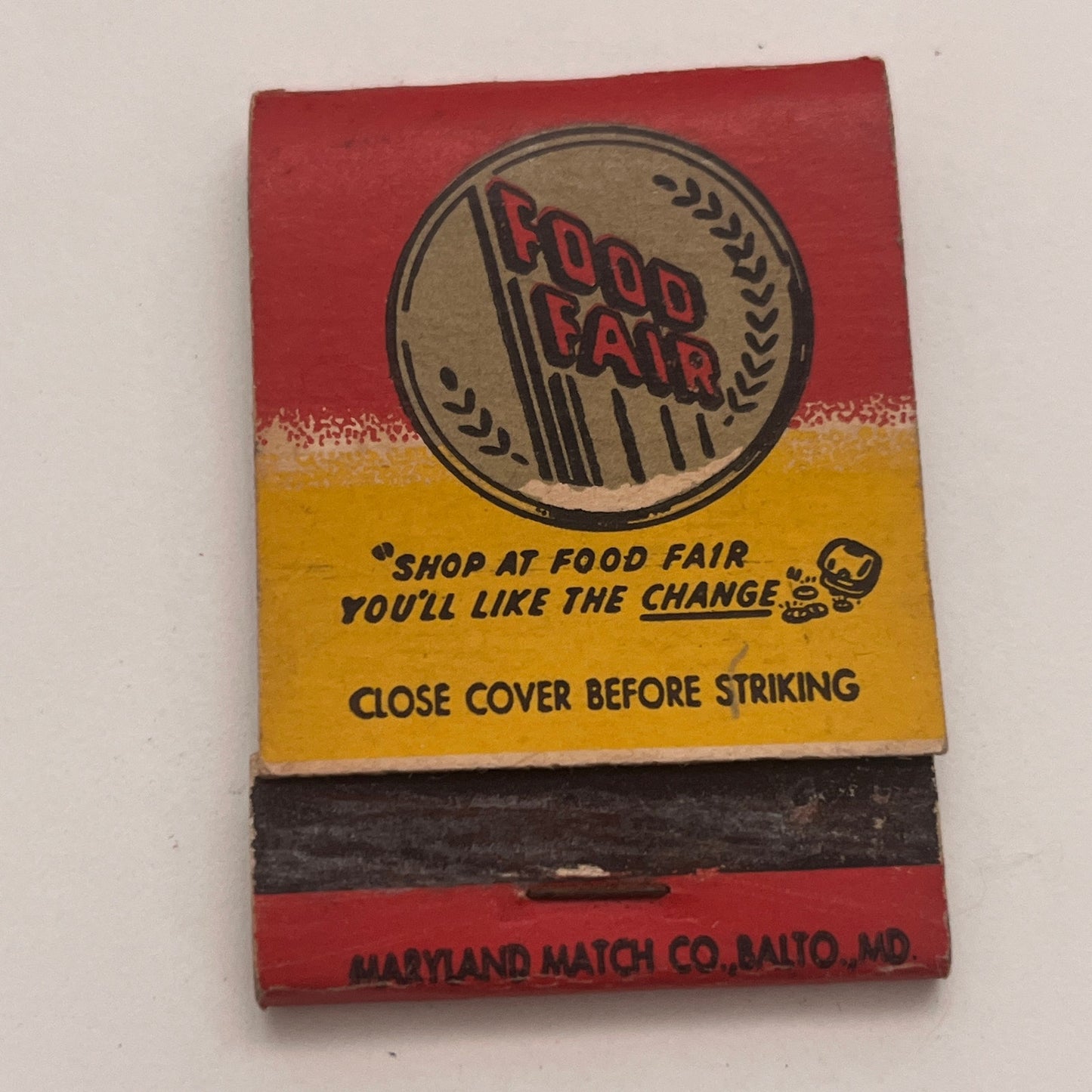 Lady Fair Coffee - Food Fair Vintage Matchbook Cover TB8-MB2-4