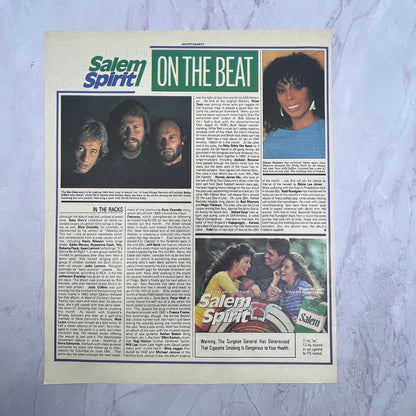 Salem Spirit on the Beat Bee Gees Donna Summer 1984 Ad V14-7