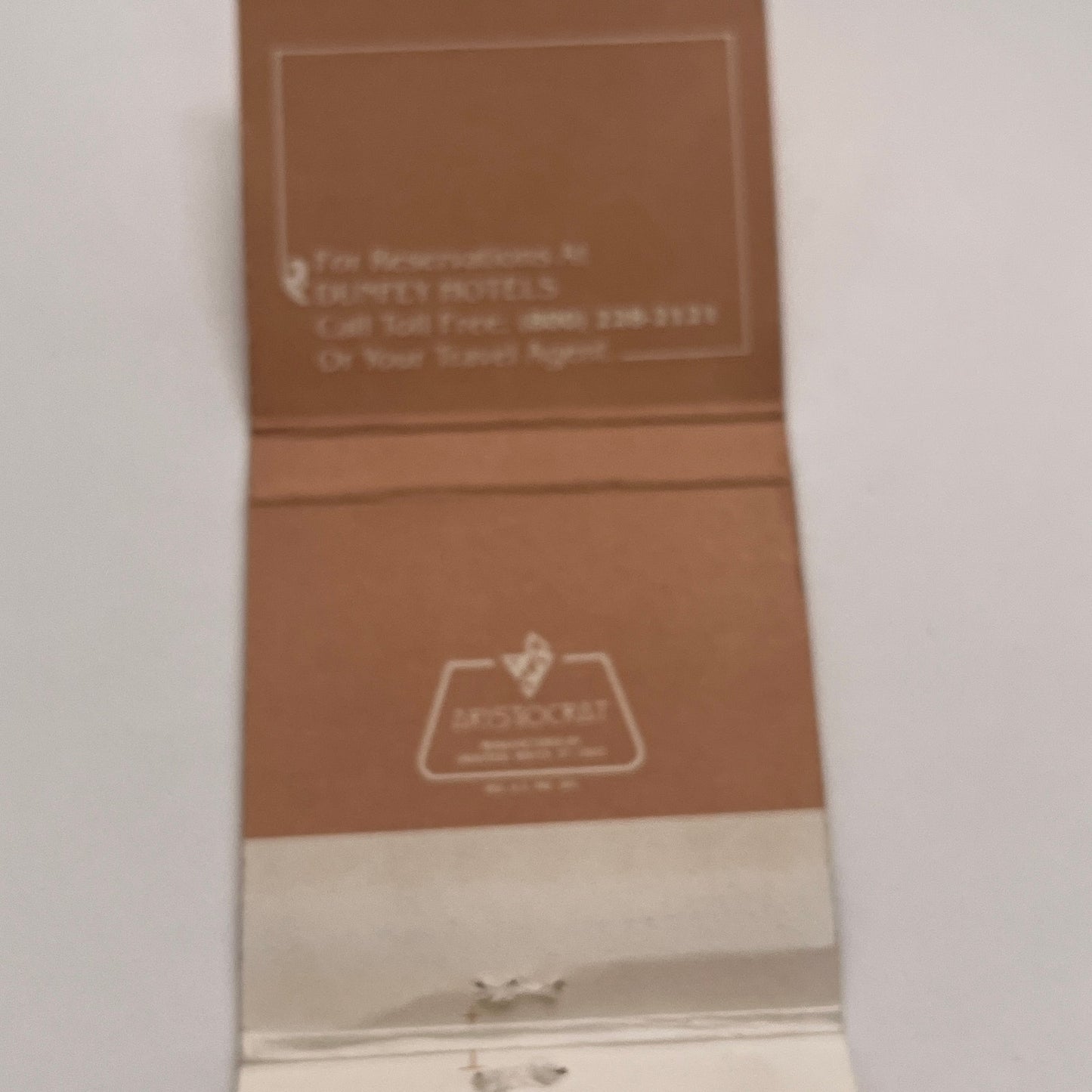 Parker House Dunfey Classic Hotel Boston MA Vintage Matchbook Cover TB8-MB-4