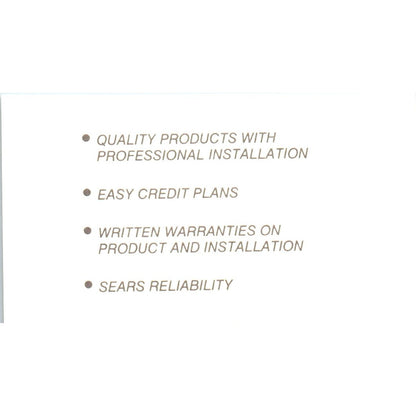 Sears Installers Jim Coward Houston TX Vintage Business Card SD8-B14