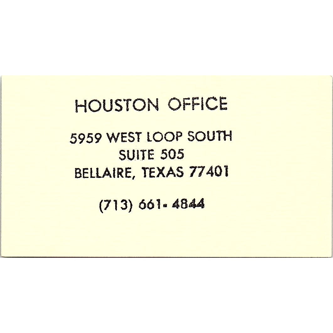 R. Michael Kutner & Associates CPA The Woodlands TX Vintage Business Card SD9-B1