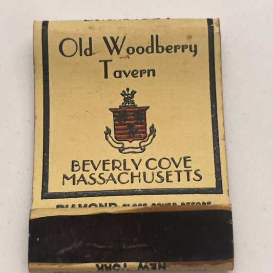Old Woodberry Tavern Beverly Cove MA Vintage Matchbook Cover TB8-MB2-7