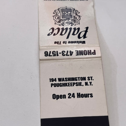 The Palace 194 Washington St Poughkeepsie NY Vintage Matchbook Cover TB8-MB-11