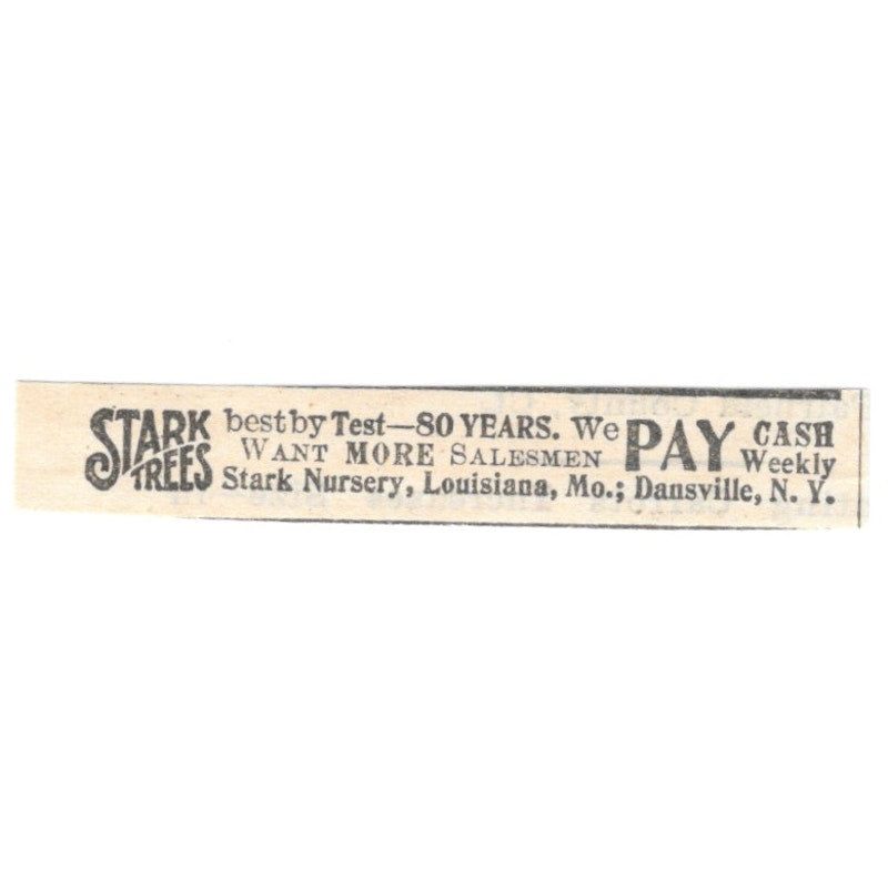 Stark Trees Stark Nursery Louisiana MO 1905 Magazine Ad AF1-NES1