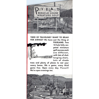 Vintage World Famous Miracle House Manitou Springs CO Travel Brochure AF7-E1
