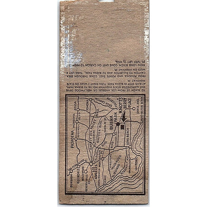 Knotts Berry Farm Buena Park CA Ghost Town Vintage Matchbook Cover SF3-Y3