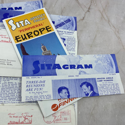 1969 Sita World Travel Inc Travel Agency Newsletter and Brochure Lot TI9-P1