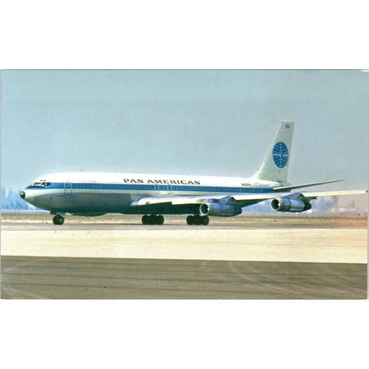 Pan American Airways Boeing 707-321 Vintage Postcard PC18