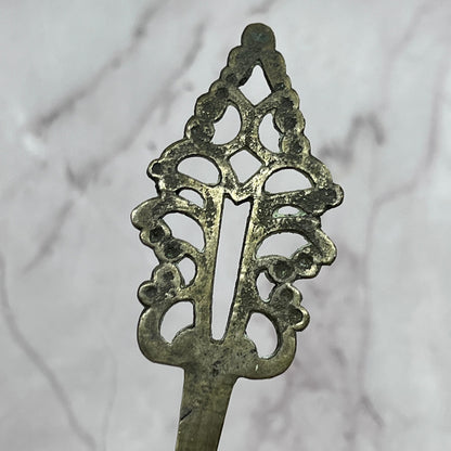 Antique Victorian Sterling Silver Letter Opener Hairpin 7" SC1