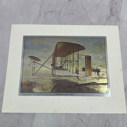 Wright Flyer 1903 Vintage Chromatic Foil Etch 8x10" V18