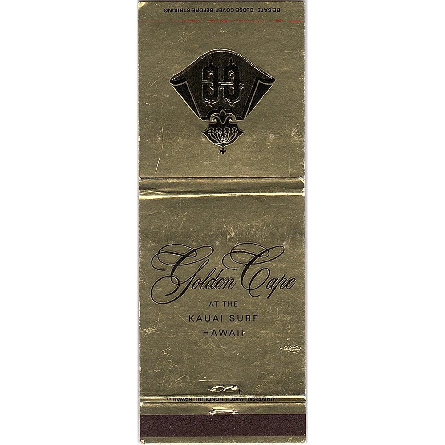 Golden Cape Lounge at the Kauai Surf Shop Vintage Matchbook TB6-MB2-7