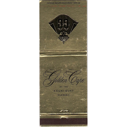 Golden Cape Lounge at the Kauai Surf Shop Vintage Matchbook MM4-10