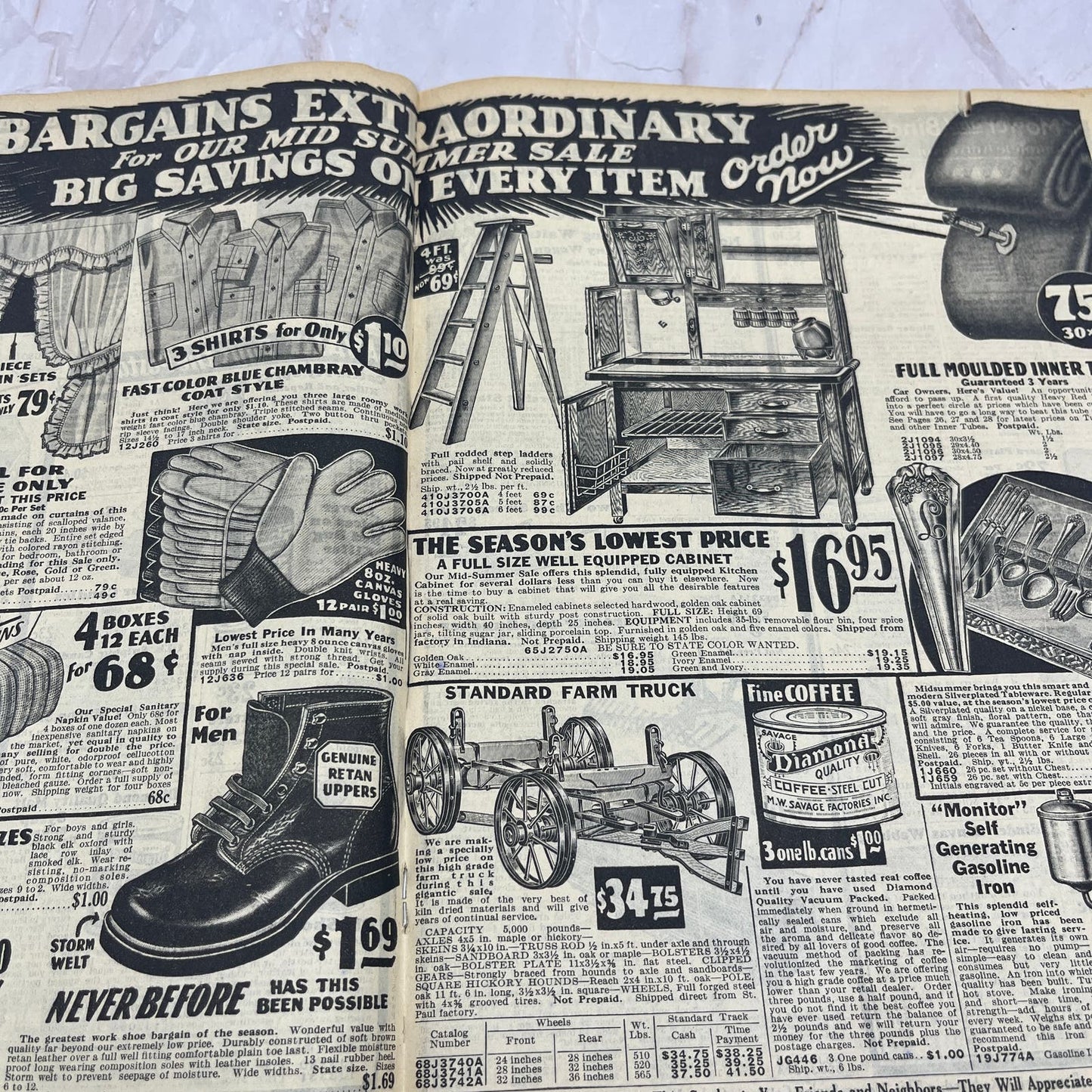 1931 M.W. Savage Co. Minneapolis MN Mid Summer Sale Catalog TF5