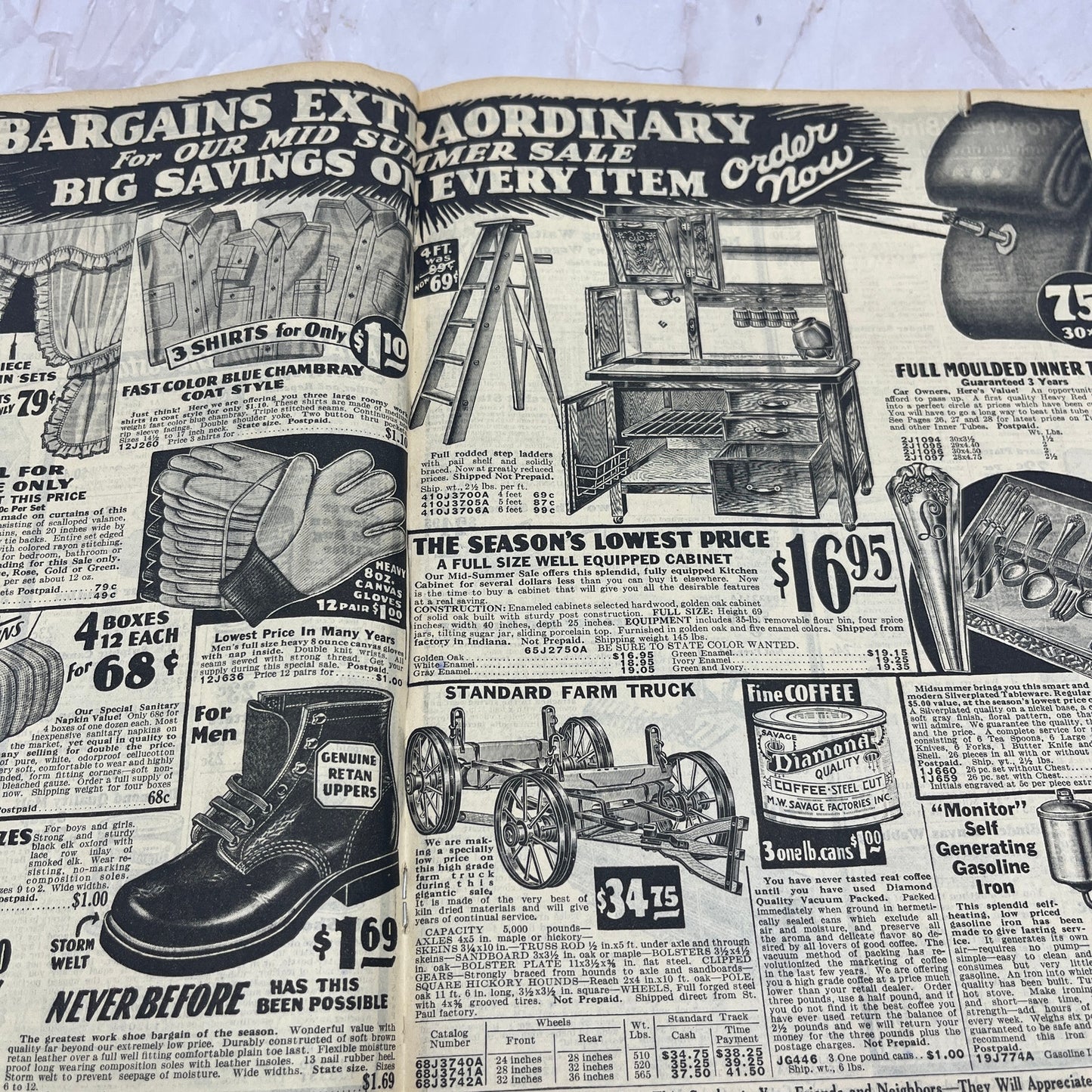 1931 M.W. Savage Co. Minneapolis MN Mid Summer Sale Catalog L4-2