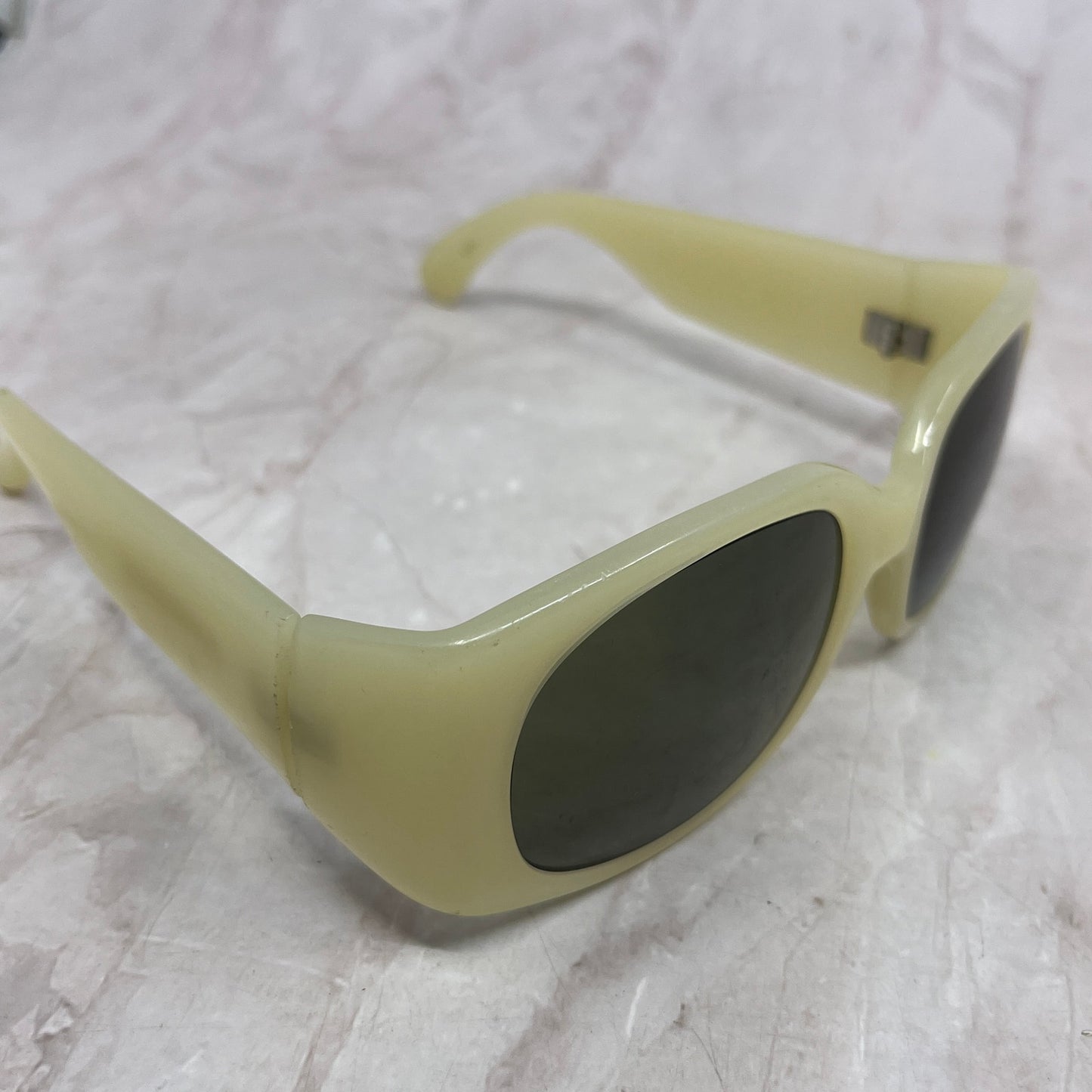 Vintage Edward Beiner Chunky 55-21-120 Opal Glasses Eyeglasses Frames TH9-G2-2
