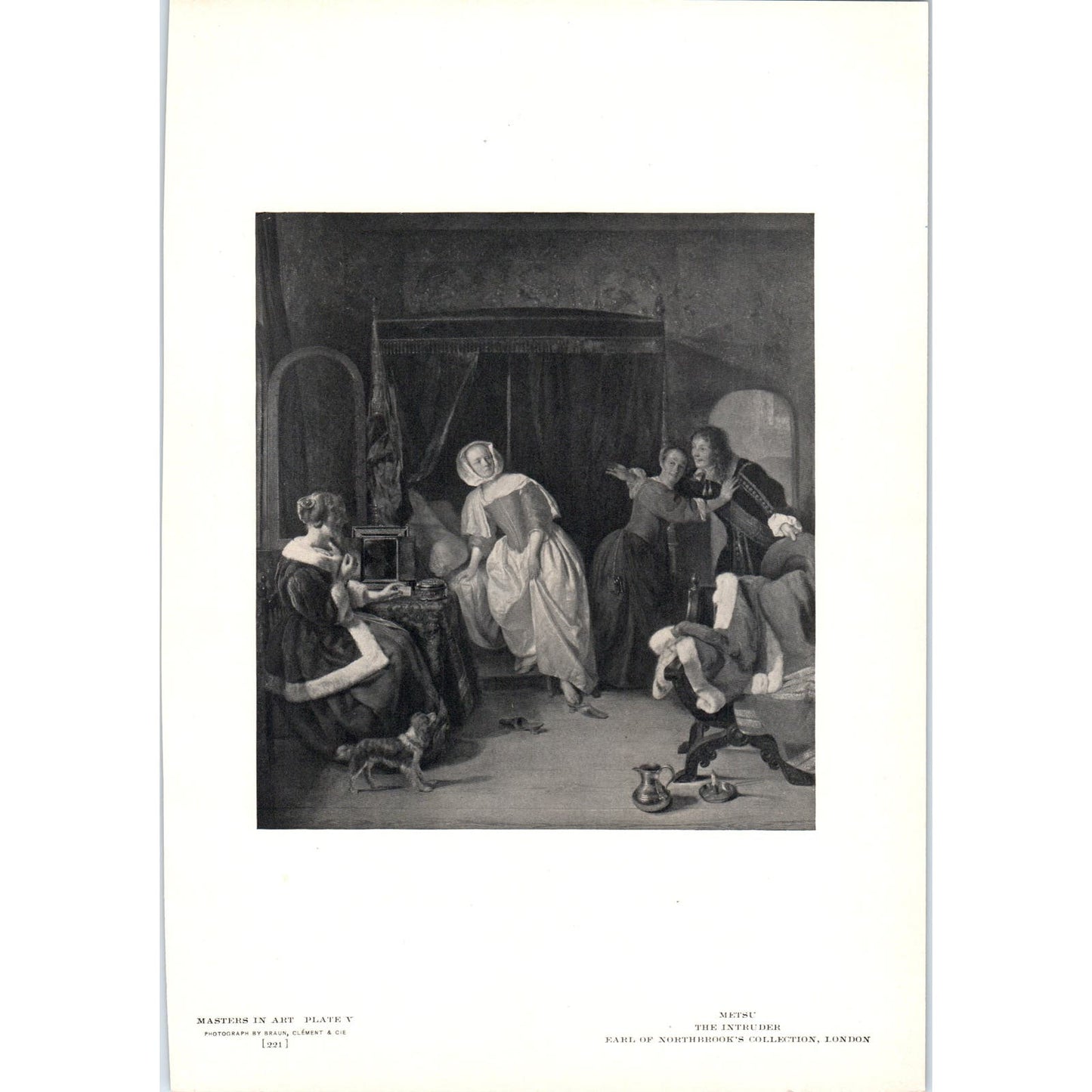 The Intruder - Metsu c1905 Art Print D14