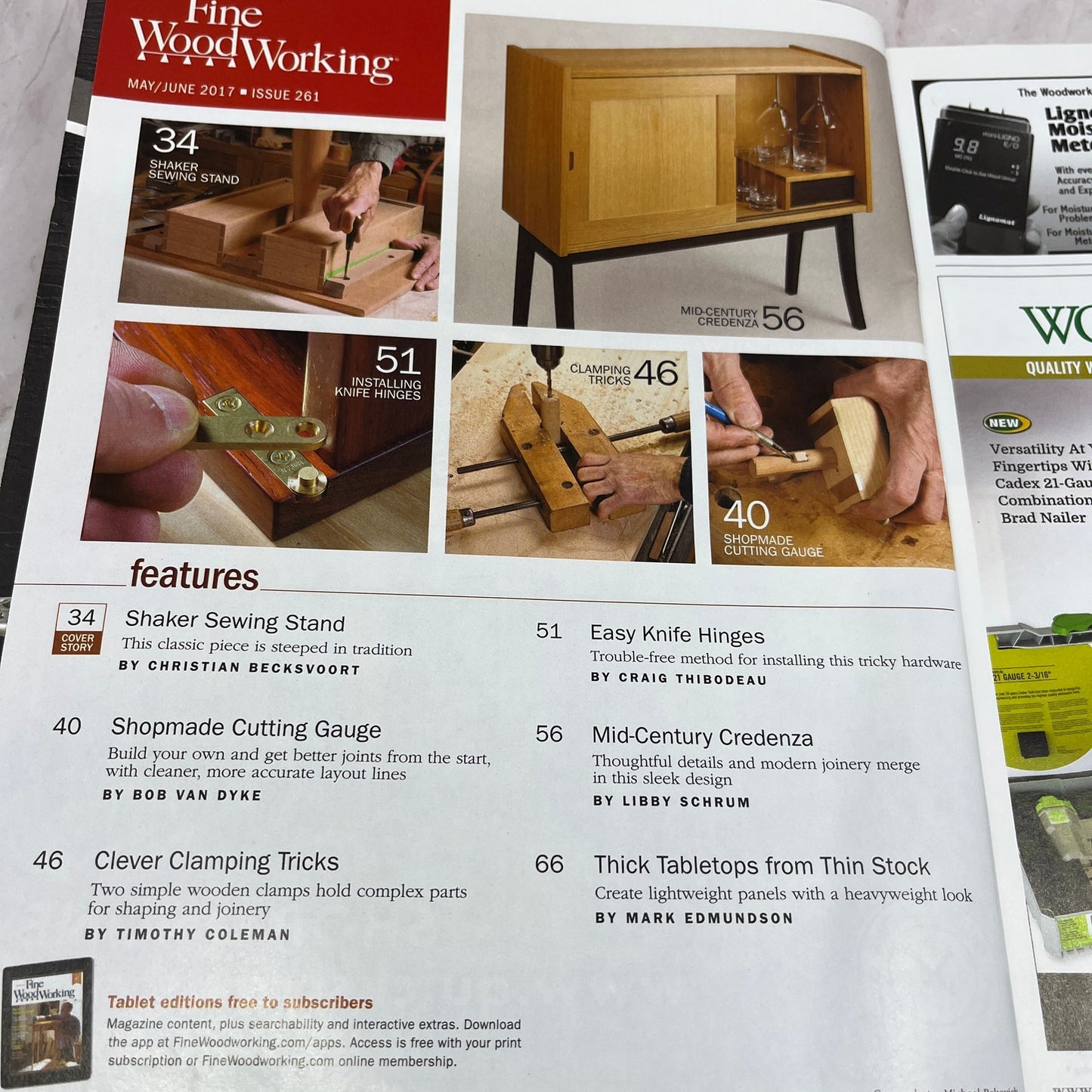 Make a Marking Gauge - Jun 2017 No 261 - Taunton's Fine Woodworking Magazine M36