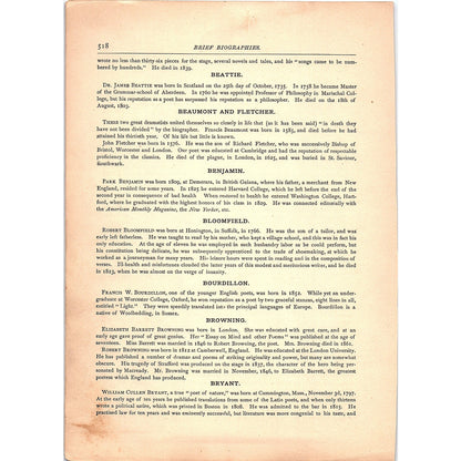 Brief Biographies of Contributors to Perfect Jewels 8 Pages 1884 TA5-CJ-6