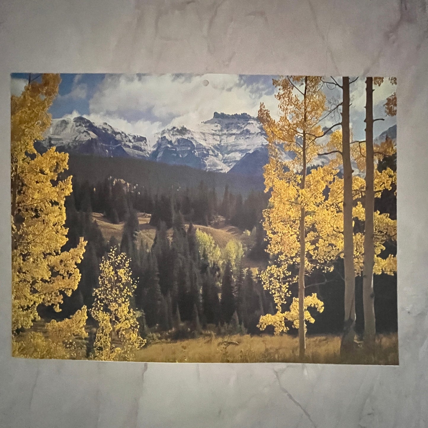 1979 Breckenridge Colorado Aspen Mountain Scene 7x10" Art Print V23