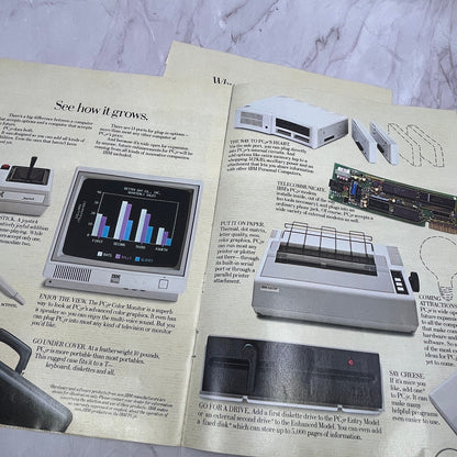 IBM Jr PC 6 Page Ad Catalog Home Computer 1984 Ad AF8-6
