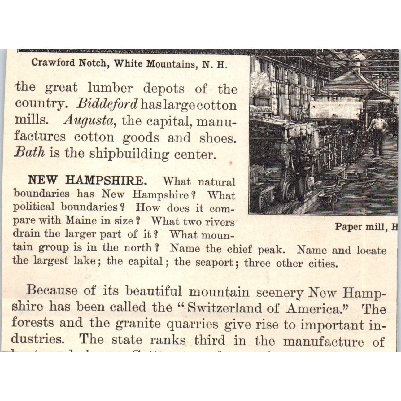 View of the Beach at Newport Rhode Island 1901 Engraving AF2-P3