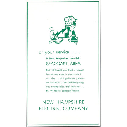 Reddy Kilowatt New Hampshire Electric Company c1950 NH Ad AK1-4