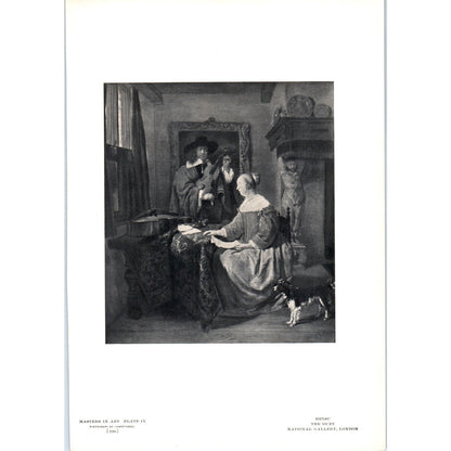 The Duet - Metsu c1905 Art Print D14