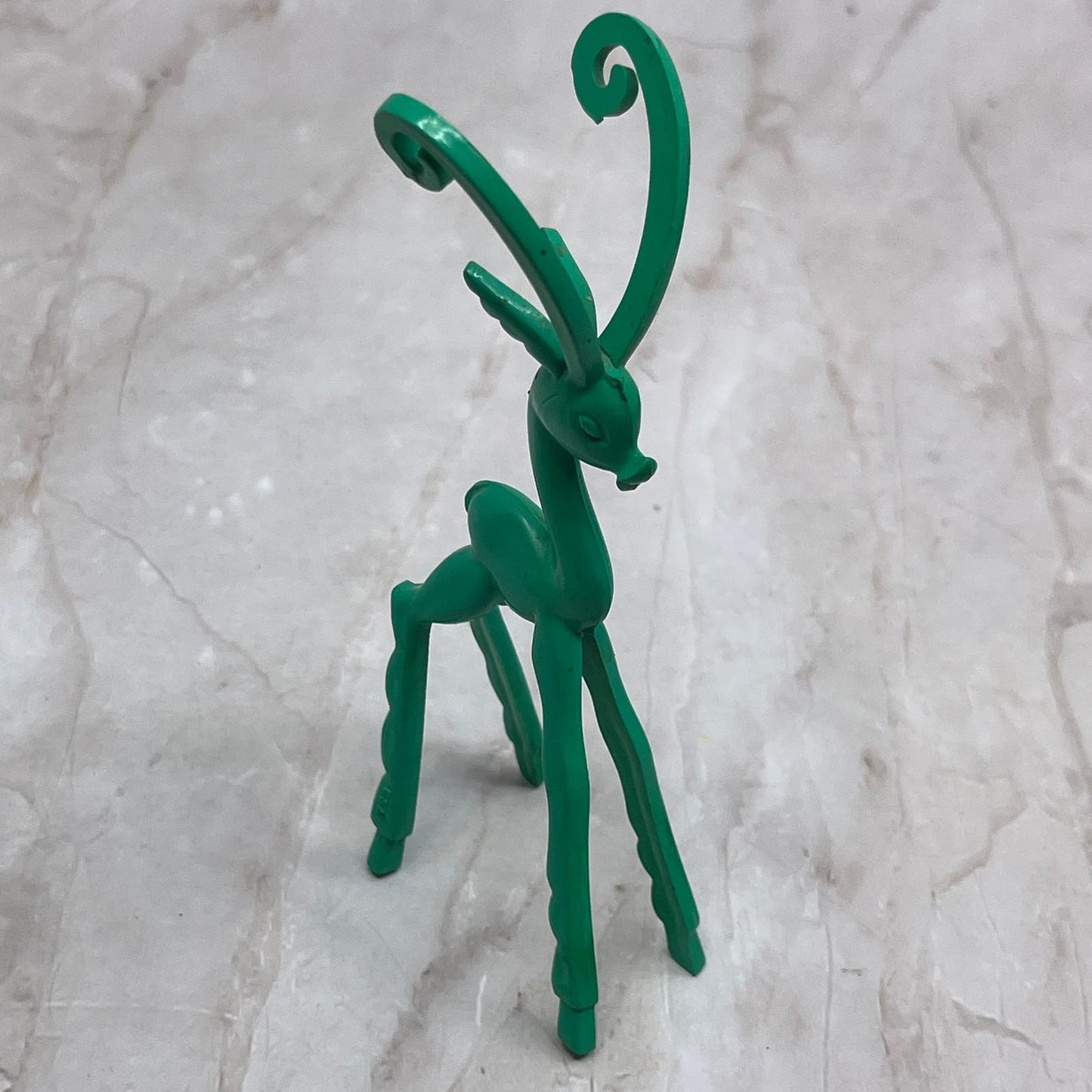 Don Manning Art Deco Gazelle Antelope Teal Bakelite Stylized Figurine 5” SB8