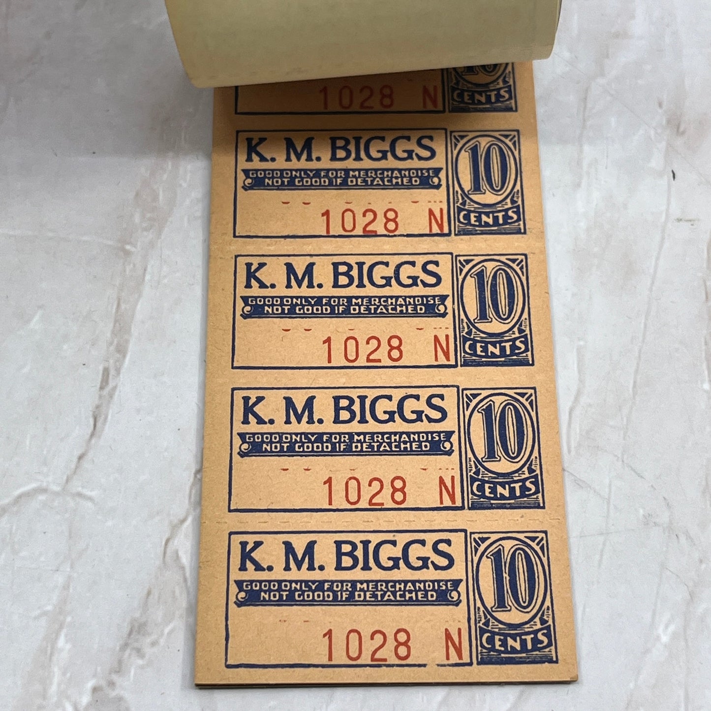 1950s K.M. Biggs Lumberton NC Coupon Booklet P9-2
