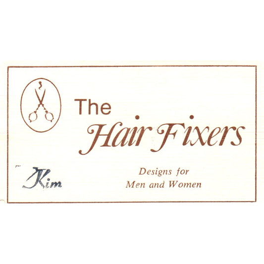 The Hair Fixers Redken Salon Kim Lakewood CA Vintage Business Card SD8-B11