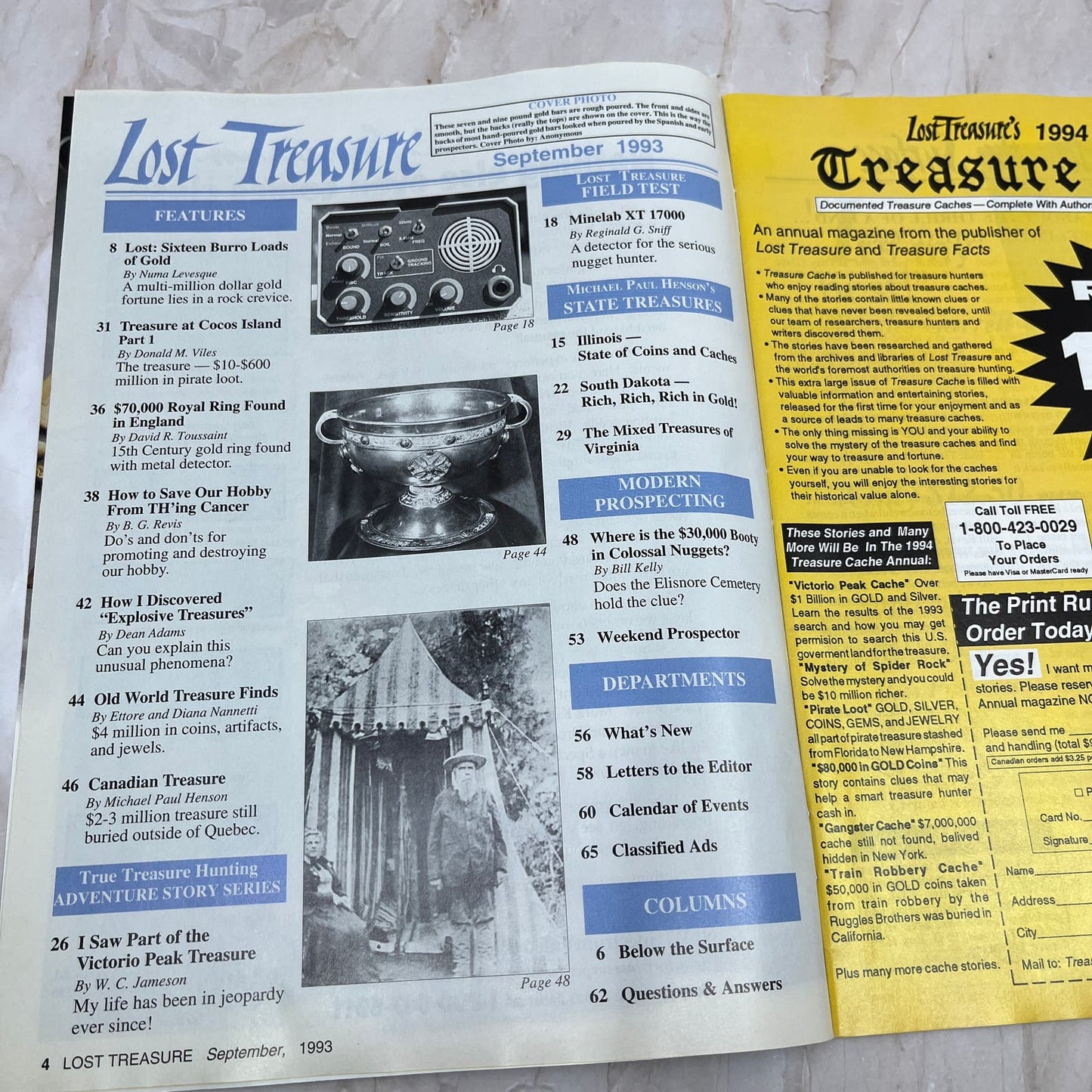 1993 Sept - Lost Treasure Magazine - Treasure Hunting Gold Prospecting M14