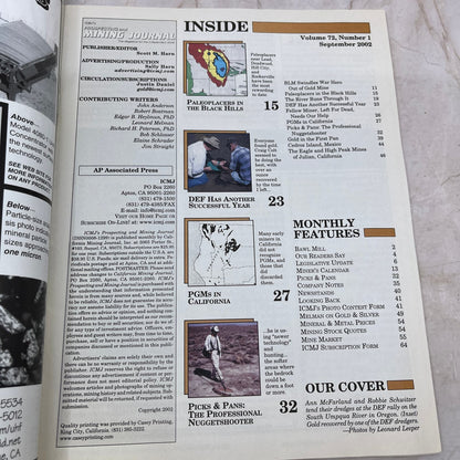 2002 Sep - ICMJ's Prospecting & Mining Journal Magazine - Treasure Hunting M11