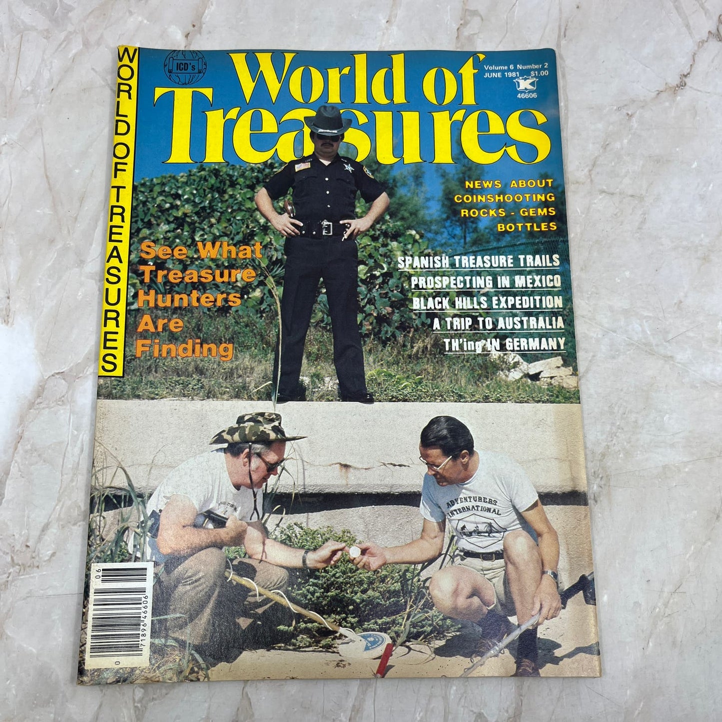 1981 June - ICD World of Treasures Magazine - Treasure Hunting Gold Rocks M16